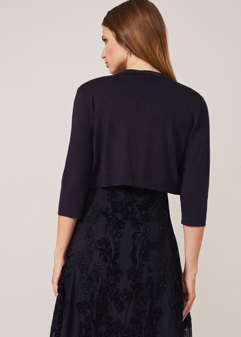 Phase Eight Elisha Occasion Bolero Knitwear Navy Canada | GFCNWI-372